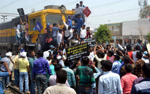 Wherever you want, the protesters, the helpless police