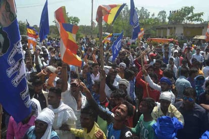 Bharat bandh villagers trying to capture police station for violence accused  
