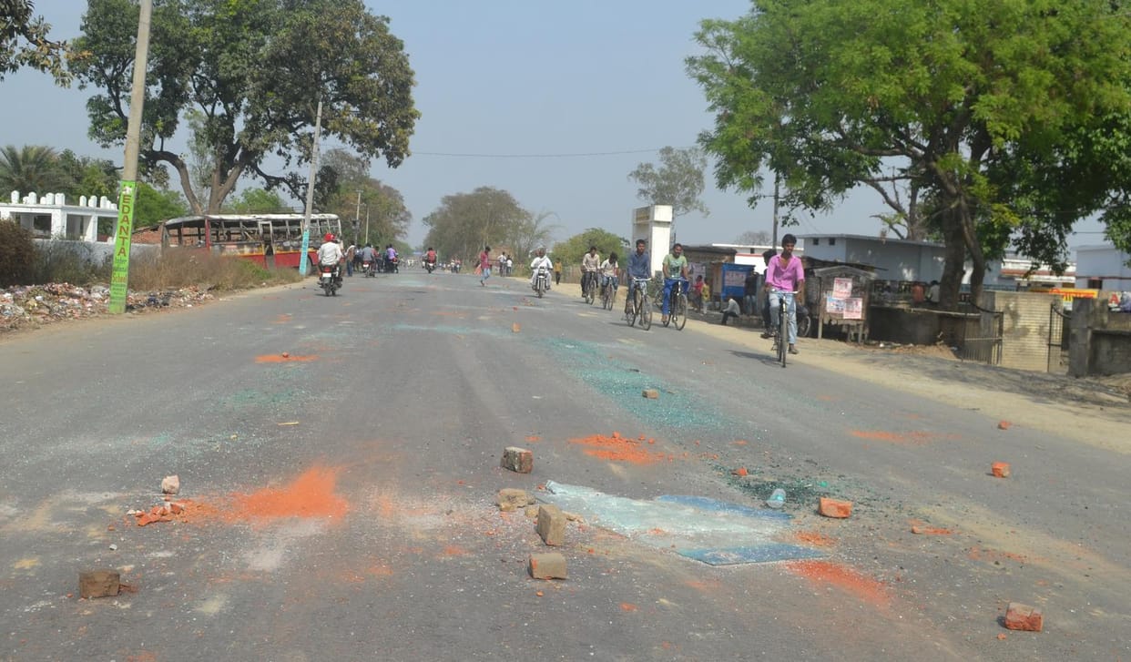 Bharat bandh villagers trying to capture police station for violence accused  