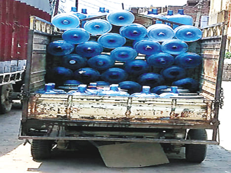 Waste of thirty thousand liters of water every day in purification