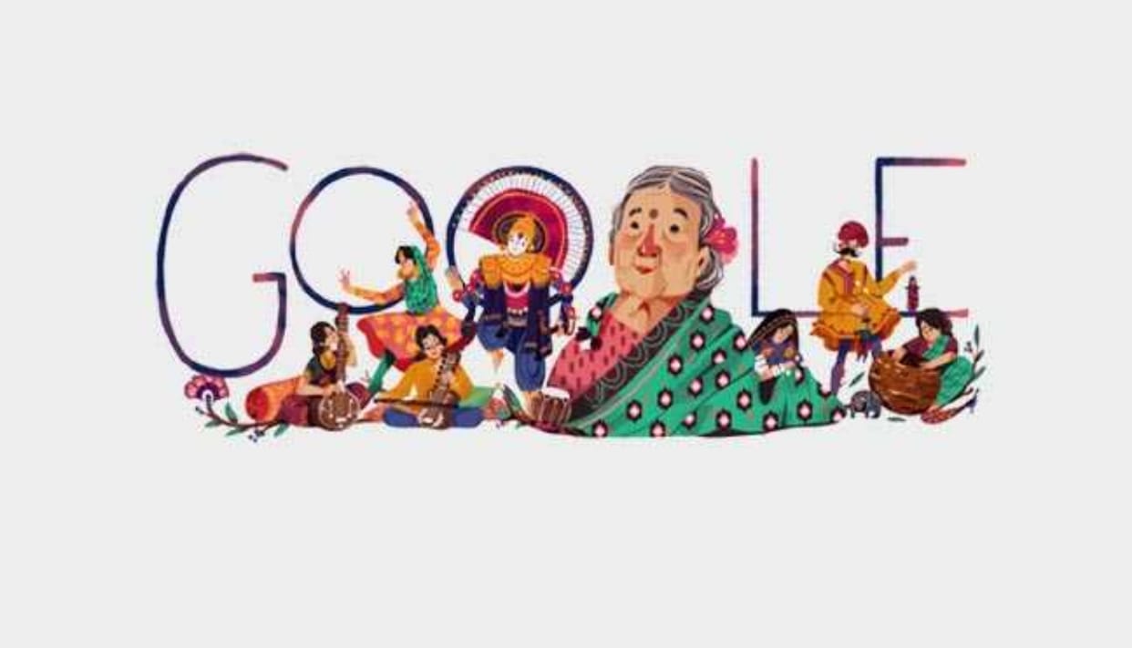 Google celebrated kamladevi's 115th birthday by impressive Doodle, know the story of kamaladevi