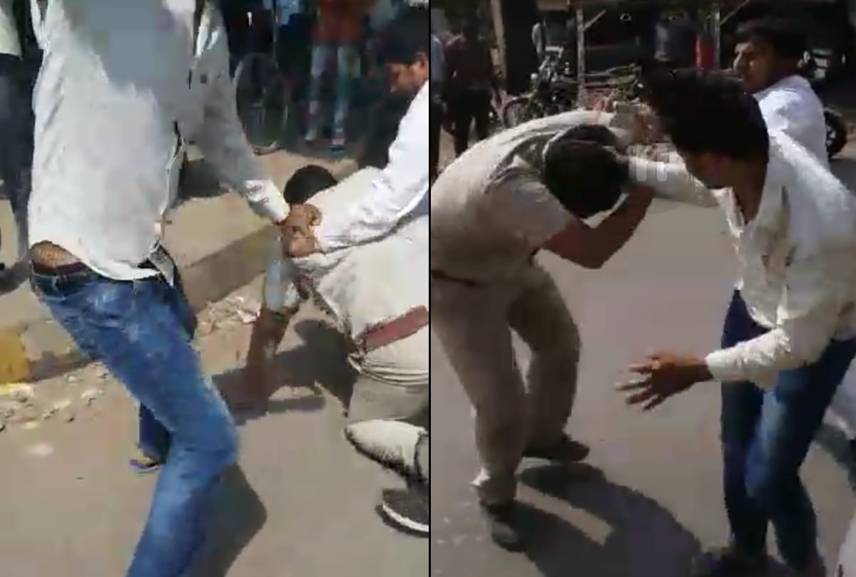 public beaten constable in ayodhya