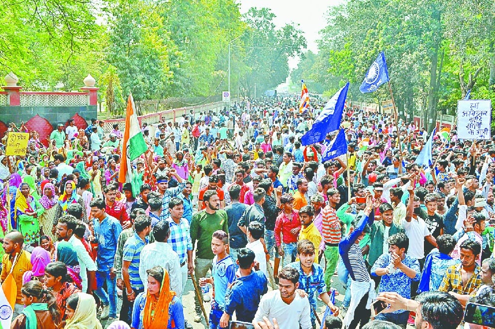 Lawsuit filed on 3000 unknown dalit for sc st act violence