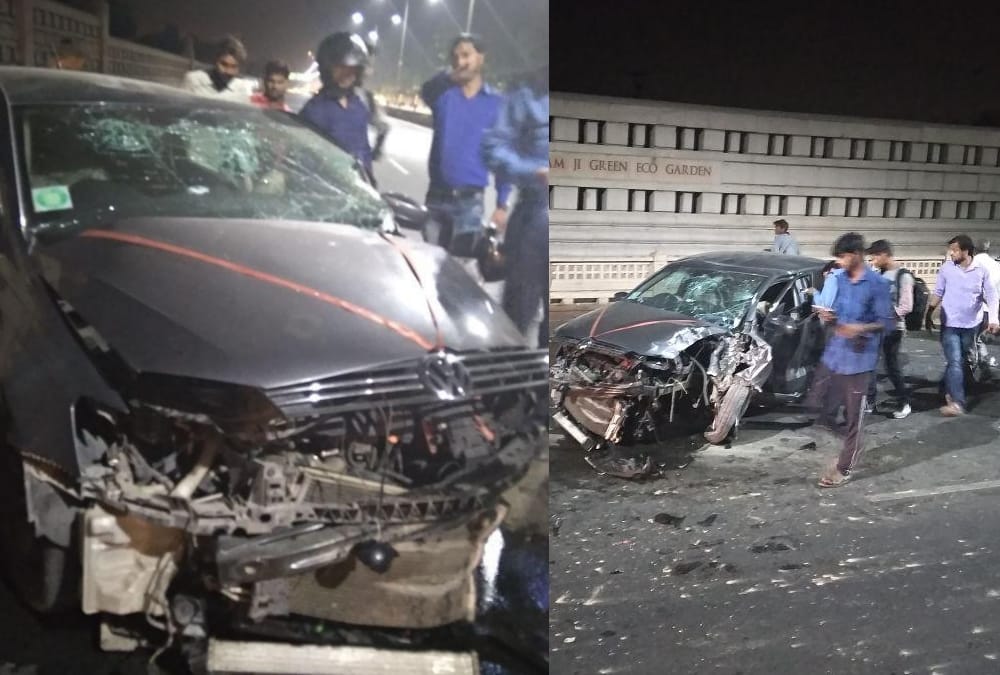 accident in alambagh in lucknow.