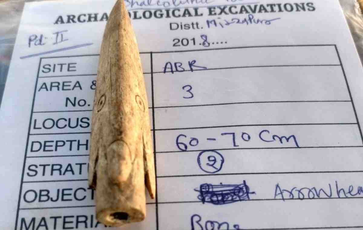Archaeological department found three thousand years old stones and bones