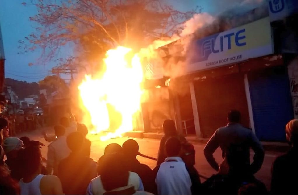 Fire in shops to short circuit in almora