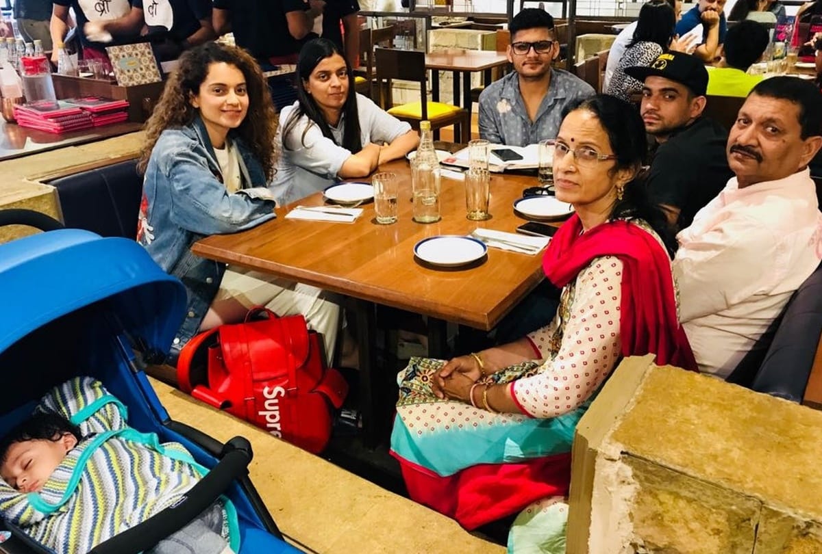 kangana ranaut spent time with family at home in Manali 
