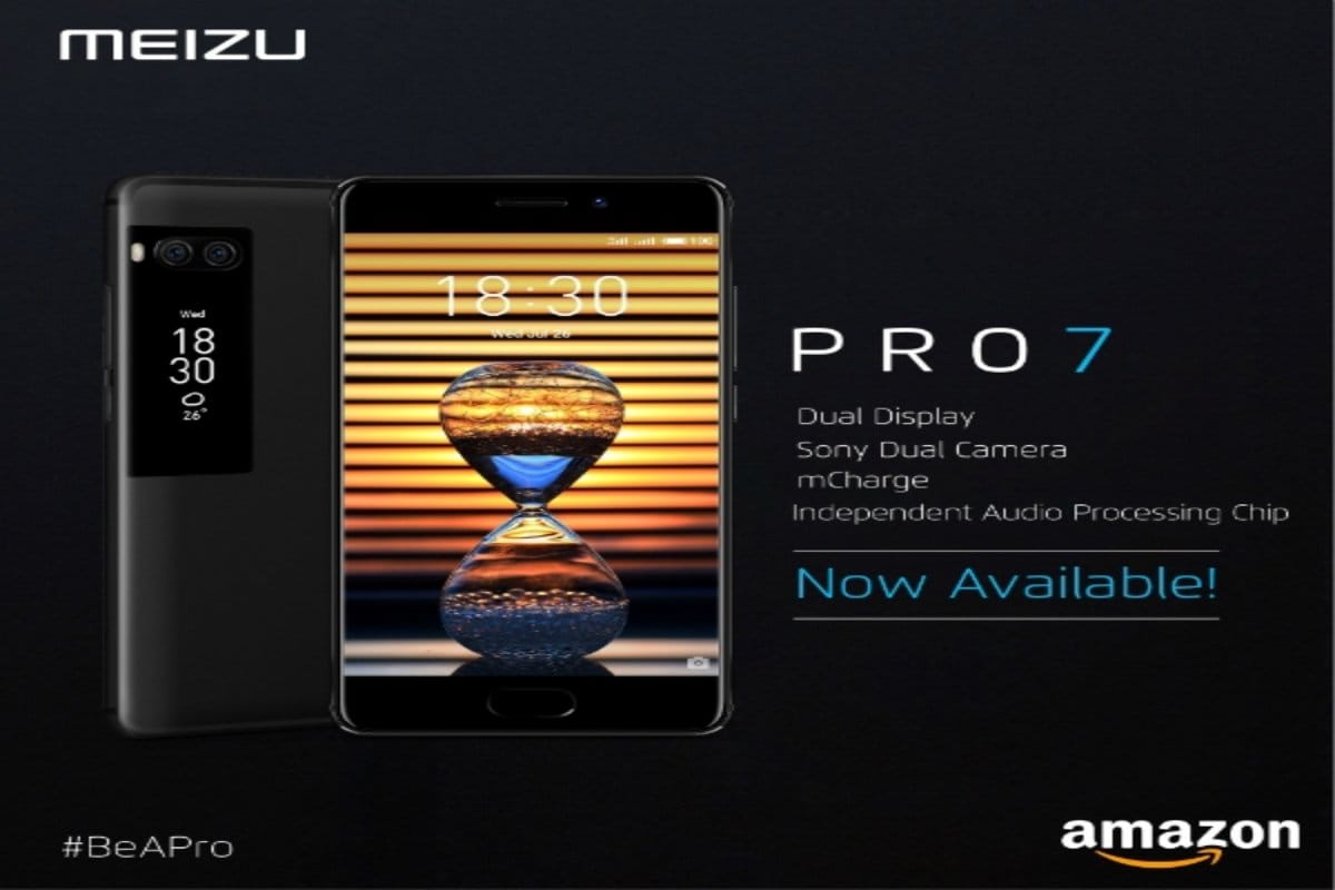 Meizu Pro 7 launched With MediaTek Helio P25 SoC Launched in India Via Amazon for Rs 22,999