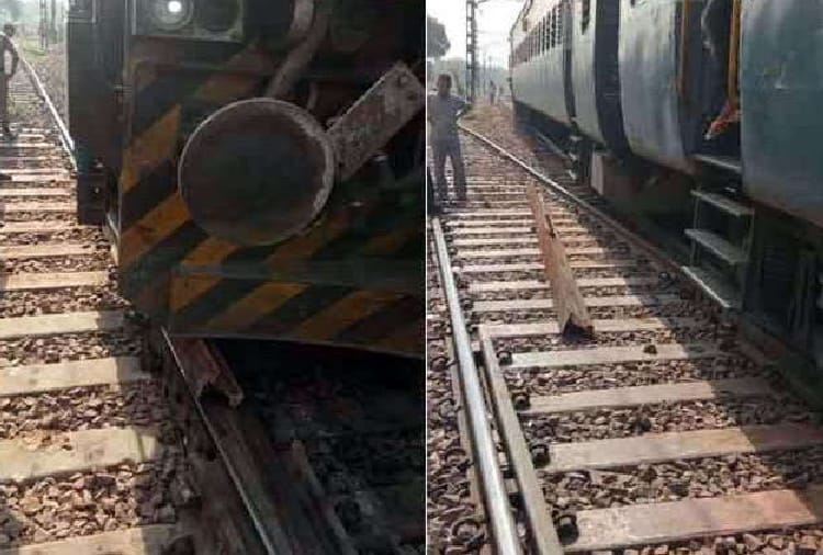 indian railway, Piece of Track Trapped in Punjab Mail Train