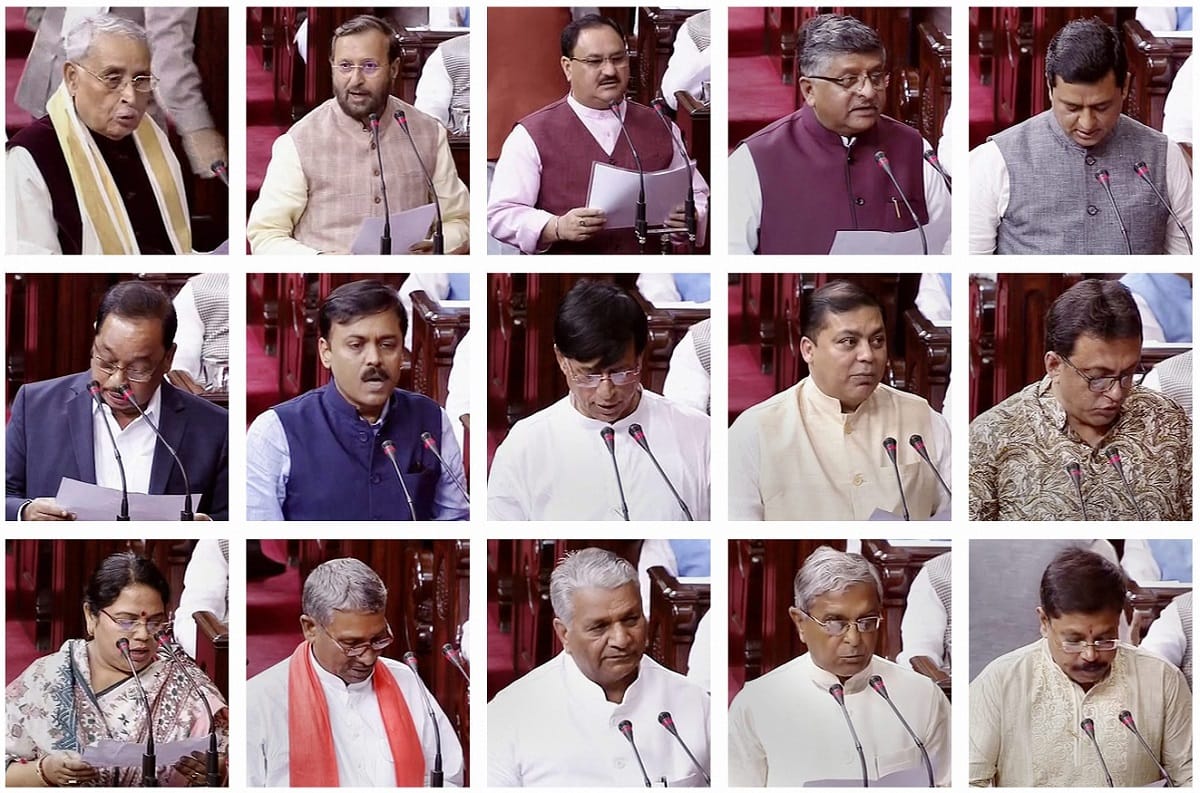 41 members in Rajya Sabha take oath in nine languages, Jaitley again becomes leader of the House