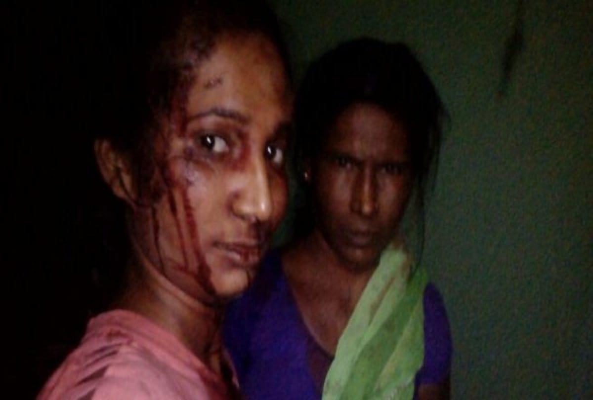 A girl fight with tiger to save her goats 