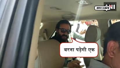 SAIF ALI KHAN GETS ANGRY ON DRIVER IN JODHPUR WHILE HE WENT FOR SALMAN KHAN BLACK BUCK CASE