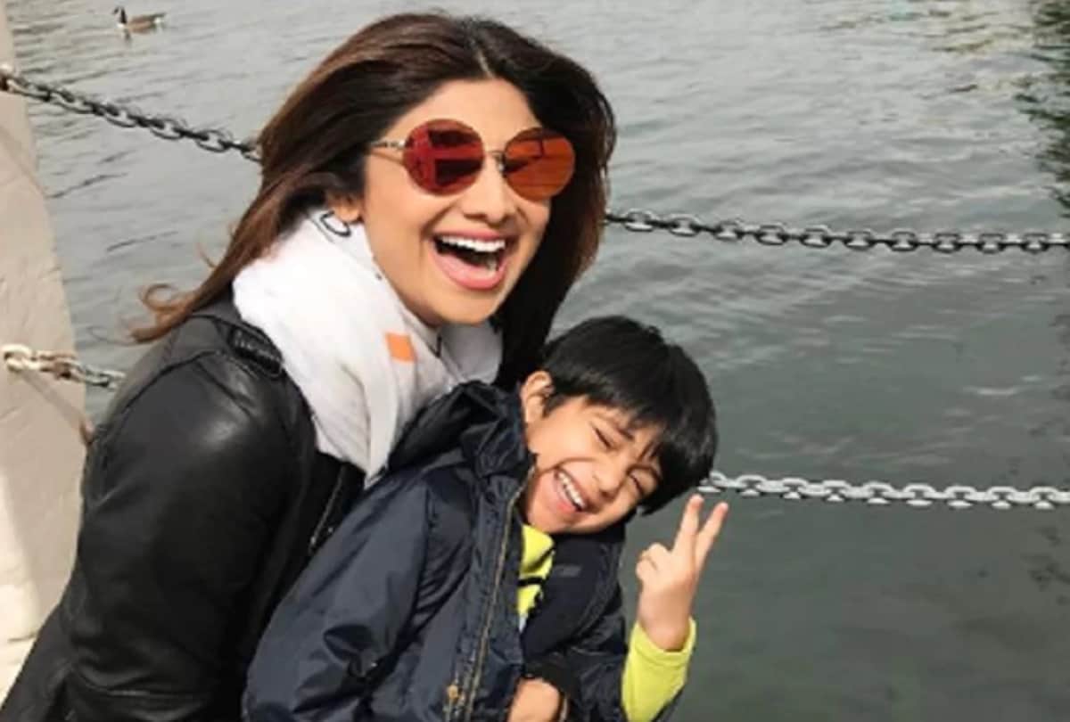 Shilpa Shetty son Viaan trying to copy Tiger Shroff dance from the film Baaghi 2 video viral 