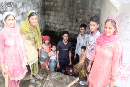 sample of cement took from a tank at bhoranj hamirpur
