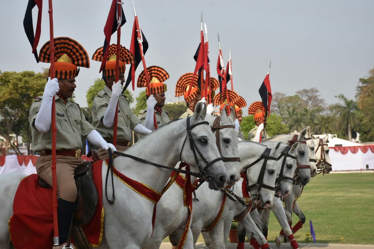 cm yogi and governor ram naik attended police week program