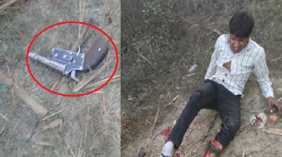 Encounter in UP, police officer shot the crook, four arrested
