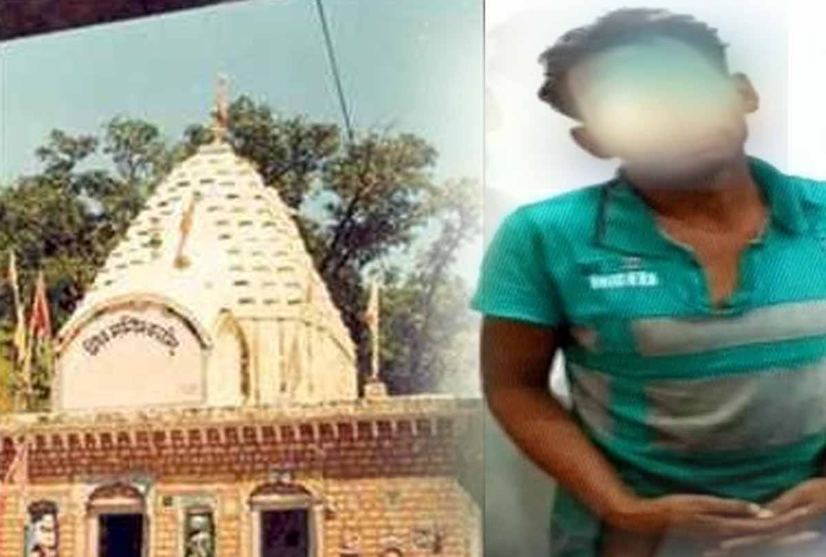 Drunk man broke the Shiva statue