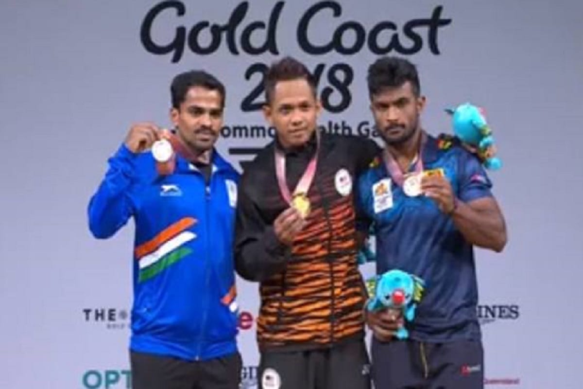 gururaja won silver medal in commonweath games 2018