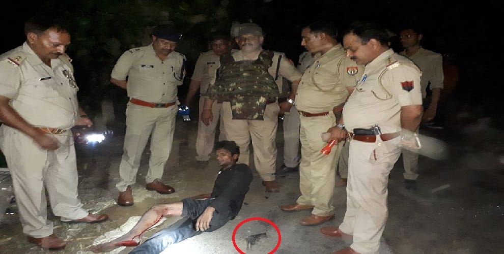 Encounter: Meerut Police shot and injures the accused