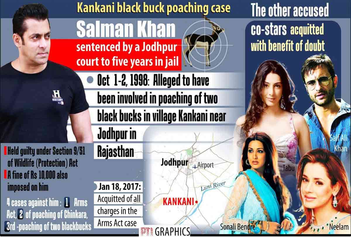 salman khan 5 years jail and routine in black buck poaching case
