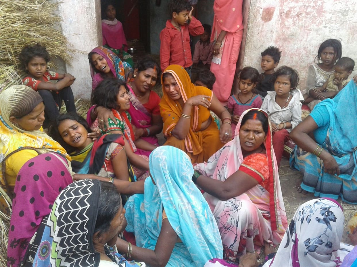 डंपर ने कुचलकर सिक्योरिटी गार्ड की मौत,  हंगामा