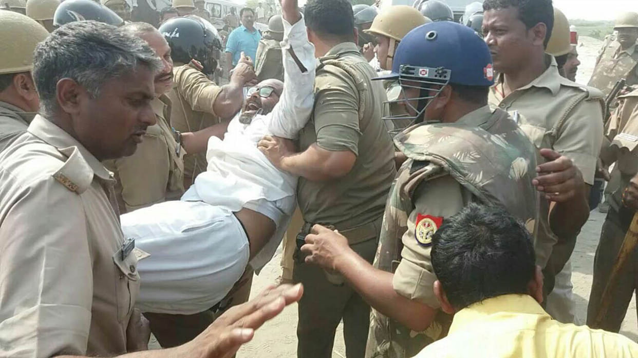 The MLA appealed peacefully, then the villagers left the path