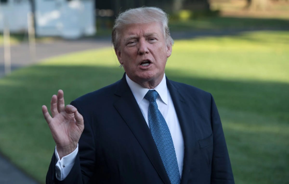 Donald Trump broke his two month silence on adult star being given payment