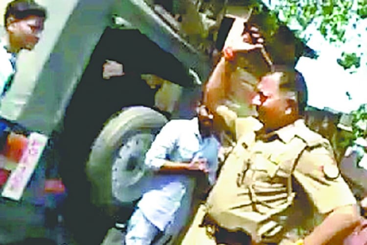 Inspector beaten two boys in Raebareli