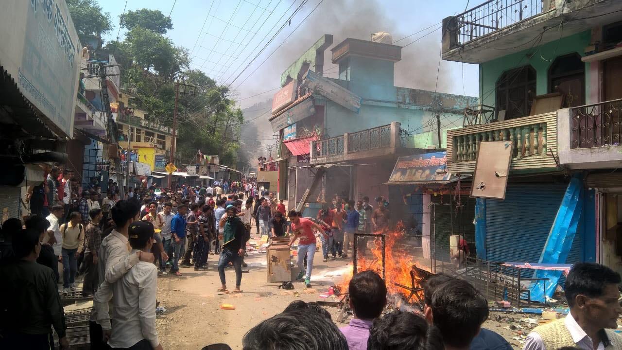 agastmuni public protest against girl molestation 
