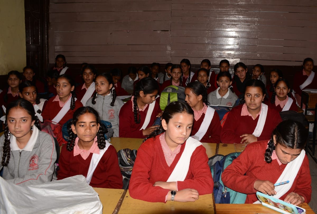 RMSA Director surprise visit to govt girls school dharamshala