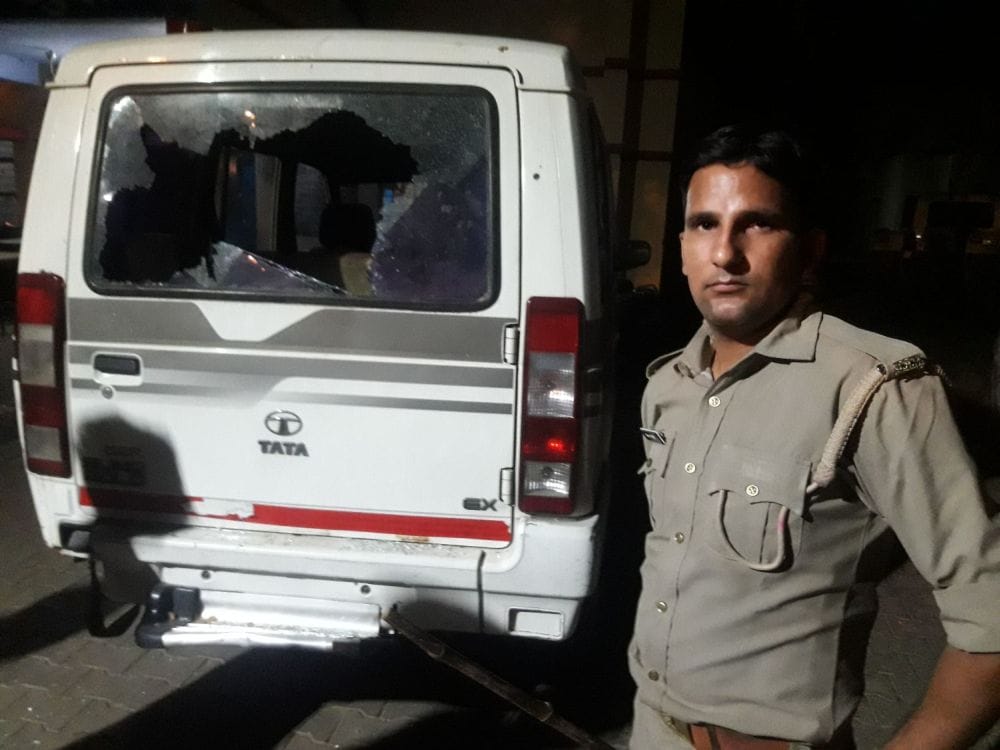 mathura subversion of the police car 