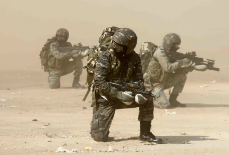 Indian Airforce Garud Commando Force Hard Training to Finish Terrorists 