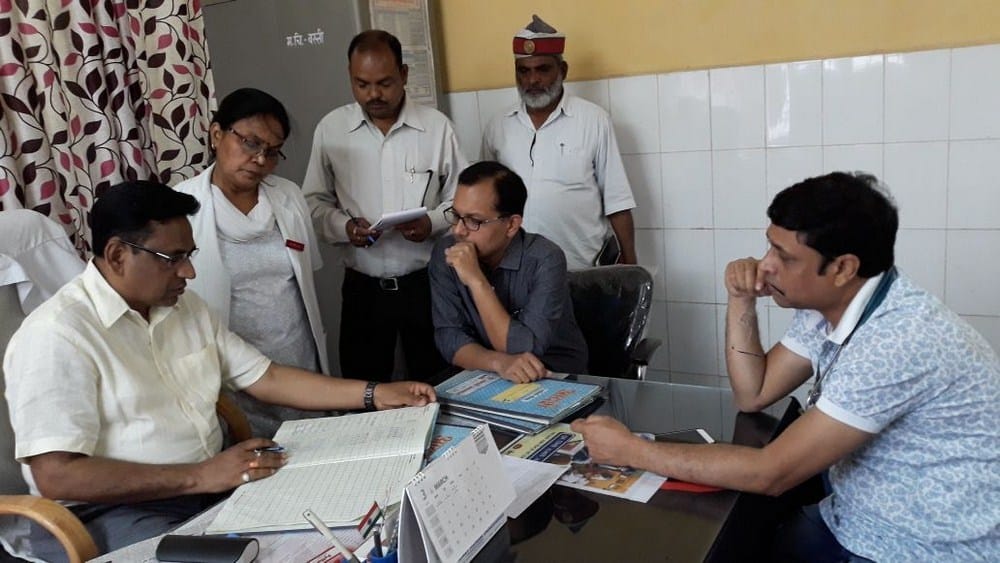 dm inspected disrict hospital