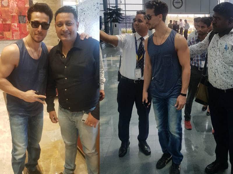baaghi 2 tiger shroff airport look dehradun
