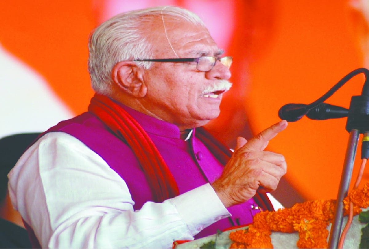 CM Manohar Lal's Road show in Rewari of Haryana