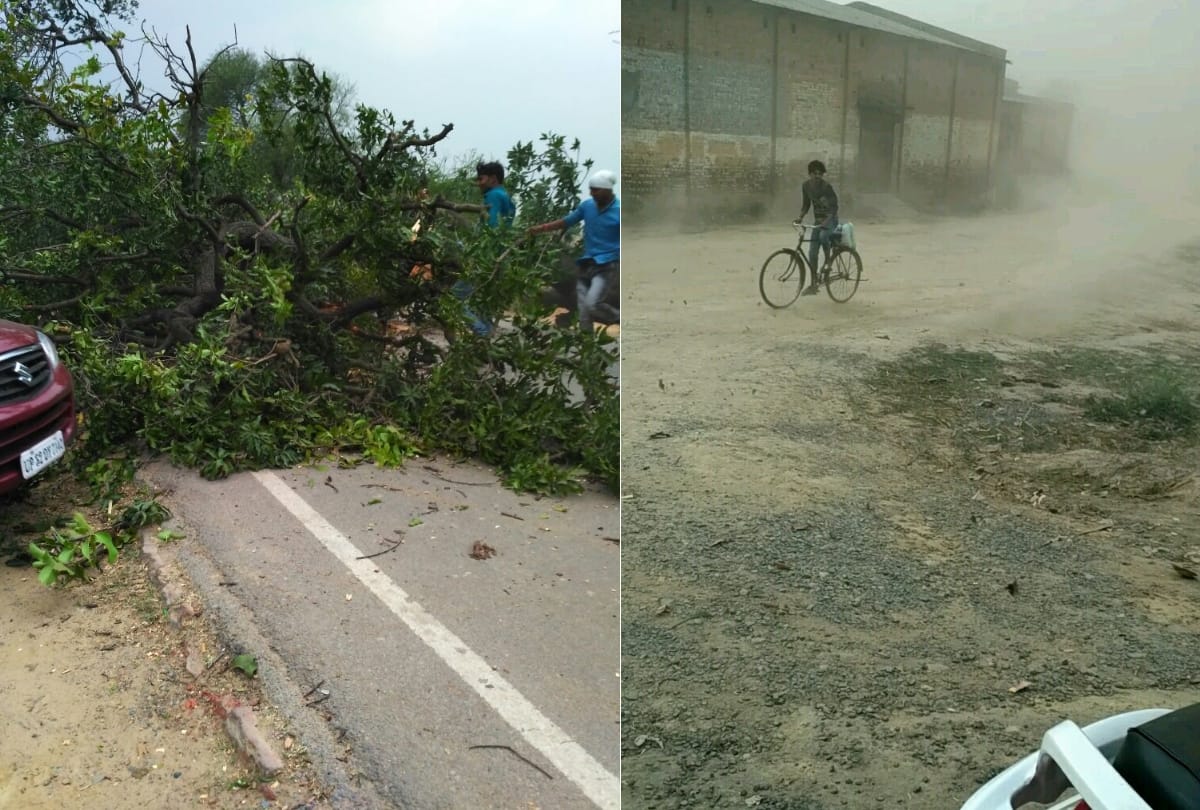 rain in lucknow changes its weather