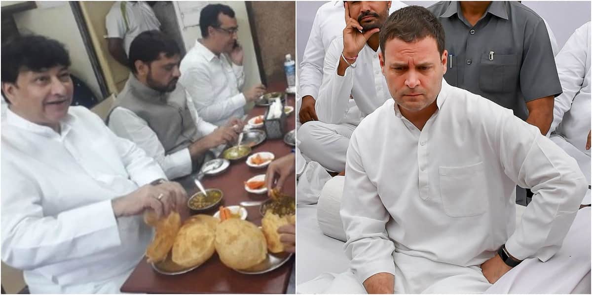 congress leaders do not eat chhole bhature before their fast on 9 april here is the truth