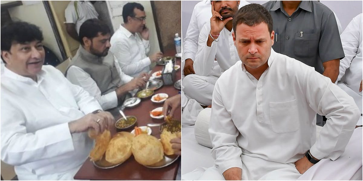 congress leaders do not eat chhole bhature before their fast on 9 april here is the truth