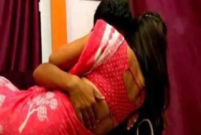 a woman caught with boyfriend in noida of uttar pradesh