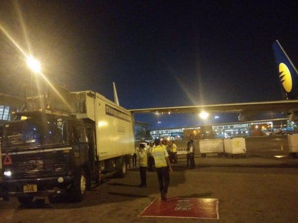 Jet Airways flight wing collides with truck