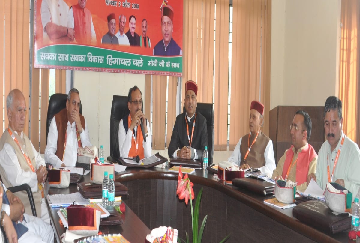 himachal bjp three days working committee started at mandi 