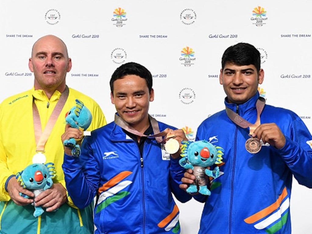 jitu rai and om mitharwal qualified for Mens 50 meter Pistol final in cwg 2018