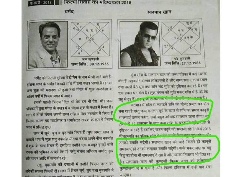 salman khan Blackbuck Poaching Case Prediction on this book