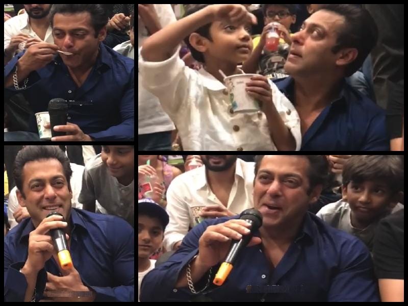 Salman Khan Spends Time With Children At Gateway School Mumbai After Bail 