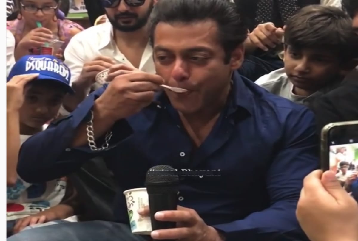 Salman Khan Spends Time With Children At Gateway School Mumbai After Bail 
