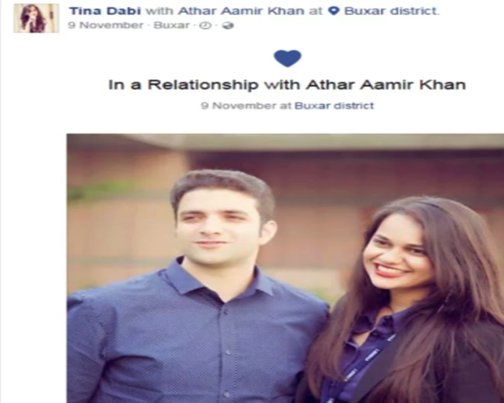 Know UPSC topper Tina Dabi love story who tied the knot with 2nd topper Athar Aamir in Kashmir 