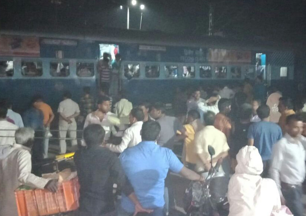 Wrestling with a spark in a Vaishali Express train coach