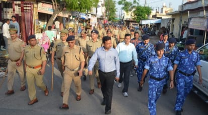 up: India does not stop, police force deployed in city and countryside
