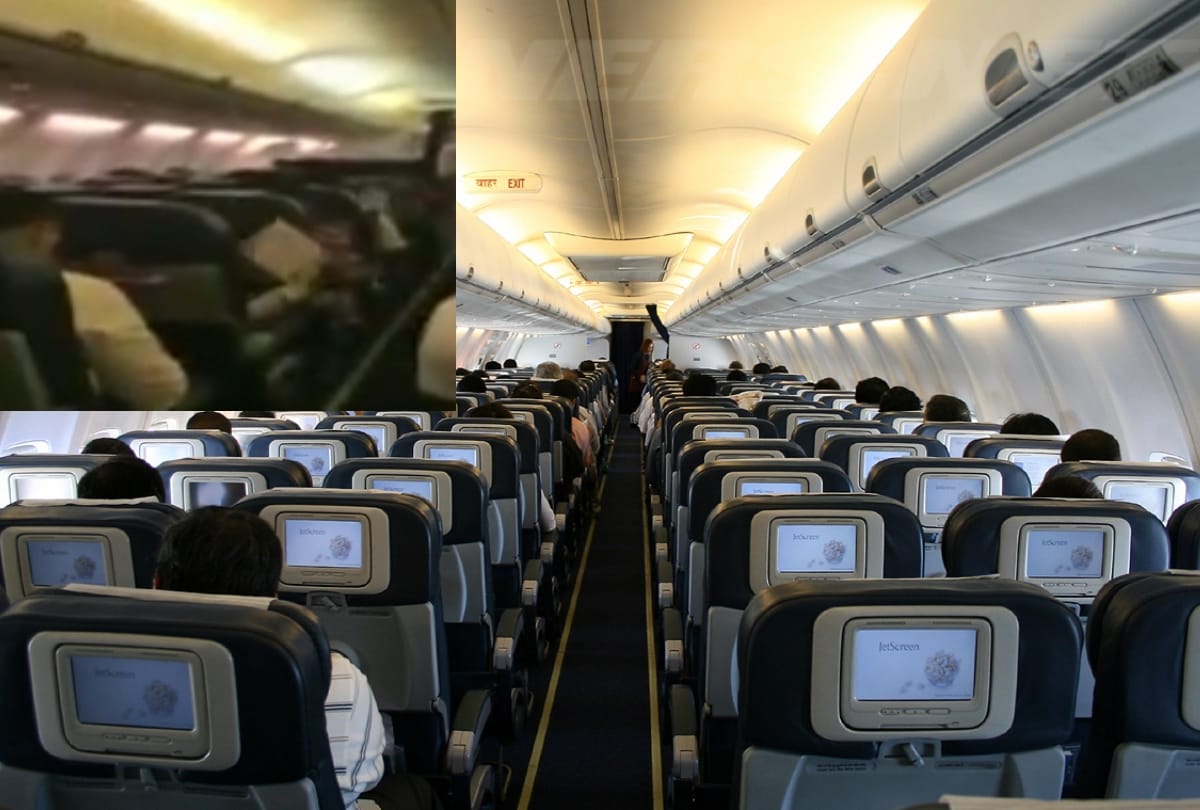 passengers seen swatting mosquitoes on a jet airways flight at Lucknow airport