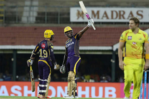 andre russell smashed eleven sixes against csk in ipl 2018